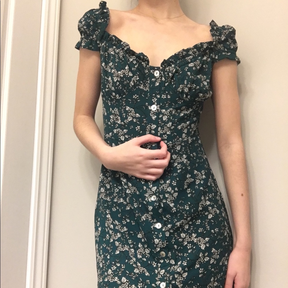 Princess Polly Dark green dress